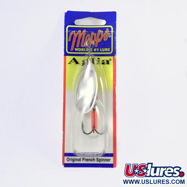 Mepps Aglia 5 Spinner, Zilver, 14g, Conus-rotatiesysteem, #2299