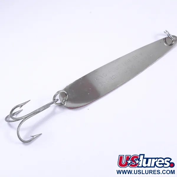 Eppinger Dardevle King Flutter Devle Lepel, Rood/Wit/Nikkel, 9g, #2300