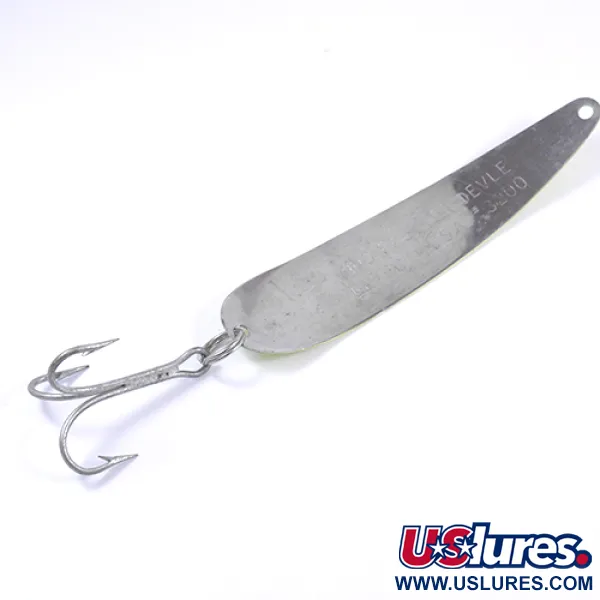 Dardevle King Flutter Devle 3200, Geel/Rood, 9g, Sleepplepel, #2302