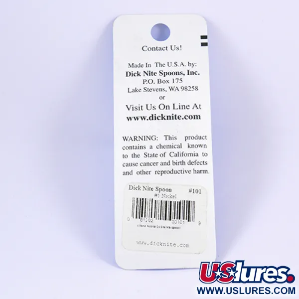 Dick Nite Dick Nite #1 Lepel, Nikkel, 2,5 cm, Trolling, #2307