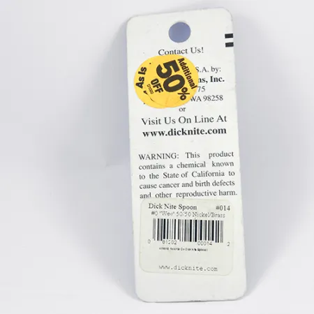 Dick Nite #0 Lepel, Goud / Nikkel, 2cm, USA-Klassieker, #2309