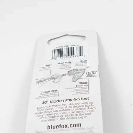 Blue Fox Flash Deep Runner Spinner, Rainbow, 4g, Holo-blad, #2337