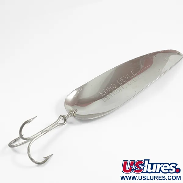 Eppinger Dardevle KOHO DEVLE Lepel, Nikkel, 40g, Detroit-stempel, #2358