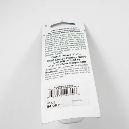 Mepps Aglia 4 Platinum Spinner, Platinum Green, 9g, US-model, #2362