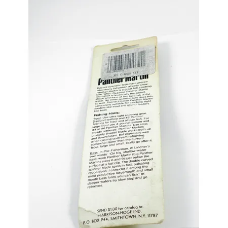 Panther Martin Eastern Bass Kit Spinner, Zwart/Groen/Zilver, 4g, #2365