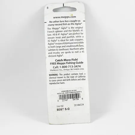 Mepps Aglia 3 Spinner, Zilver, 7,3g, Eekhoornstaart, #2366