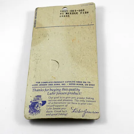 Luhr Jensen Needlefish 1 Lepel, Goud, 2g, Messing, #2367