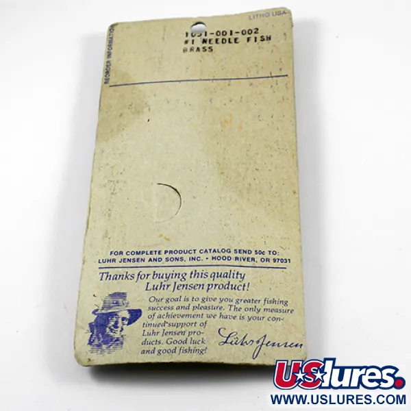 Luhr Jensen Needlefish 1 Lepel, Goud, 2g, Messing, #2367