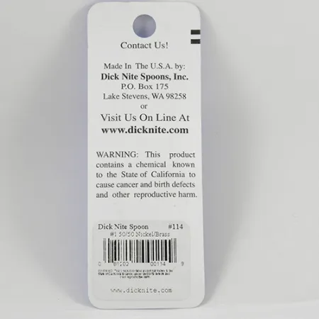 Dick Nite #1 Lepel, Nikkel / Goud, 1g, #2368