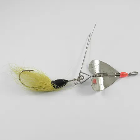Blue Fox Spinner, Nikkel/Geel/Bucktail, 14g, Wierbeschermer, #2393