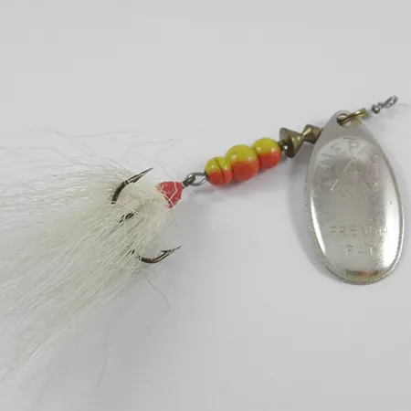 Mepps Aglia 4 spinner, Nikkel, 10g, Bucktail, #2394