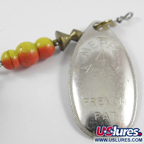 Mepps Aglia 4 spinner, Nikkel, 10g, Bucktail, #2394