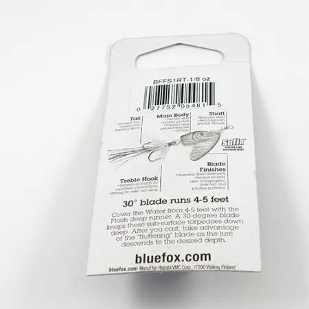 Blue Fox Flash Deep Runner Spinner, Trout, 4g, Verenstaart, #2413
