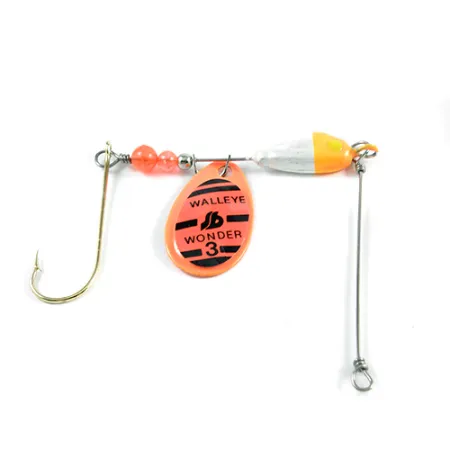 South Bend Walleye Wonder 3 Spinner, Fluorescerend Oranje, 13g, #2431