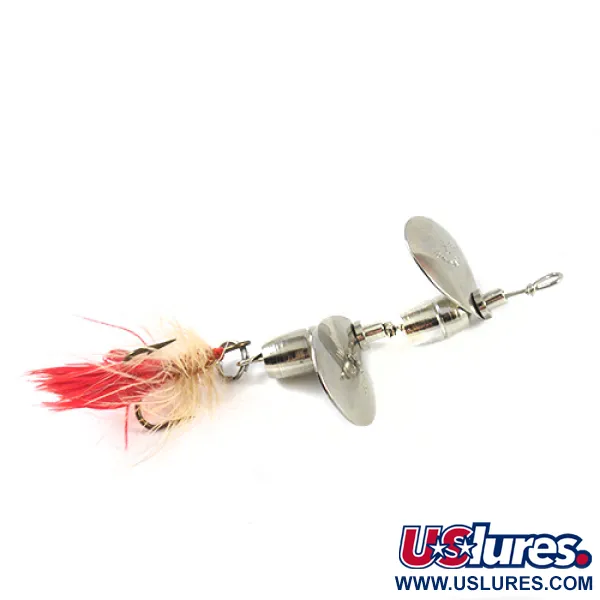 Hildebrandt Hildebrandt 3 Spinner, Nikkel, 7g, gevederde dreg, #2433