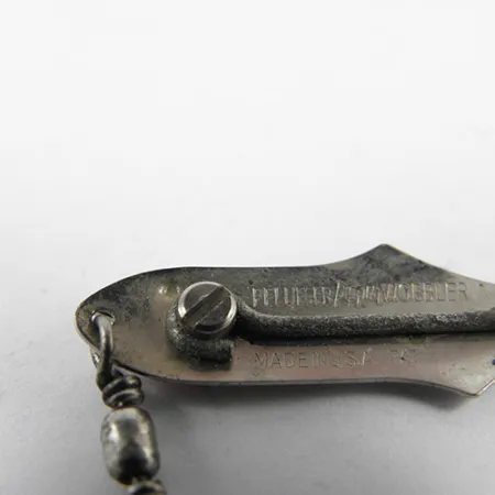 Weedless Pflueger Wobbler Lepel, Nikkel, 1,4g, Wierbeschermer, #2435