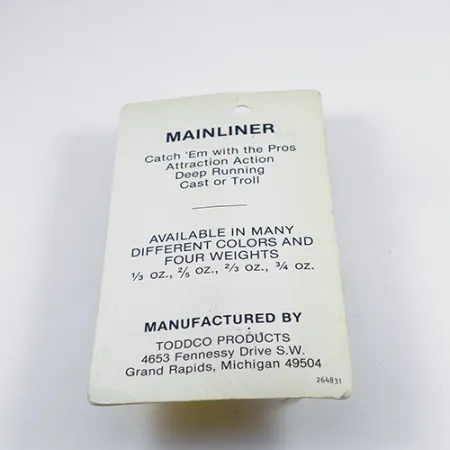 TODDCO Main liner Lepel, Wit / Nikkel, 11g, 3x Strong Hook, #2439