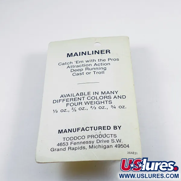 TODDCO Main liner Lepel, Wit / Nikkel, 11g, 3x Strong Hook, #2439