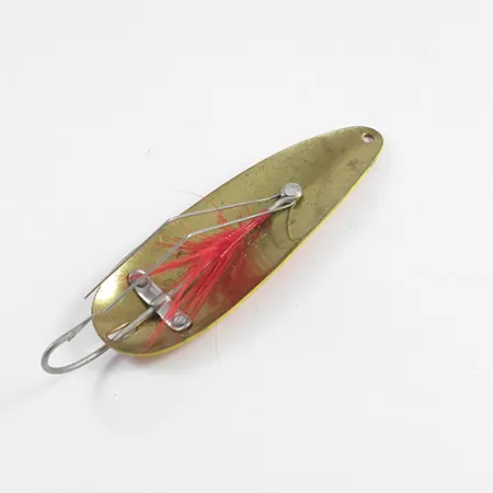 Eppinger Weedless Dardevle Lepel, Geel/Rood/Messing, 28g, wierwerend, #2456