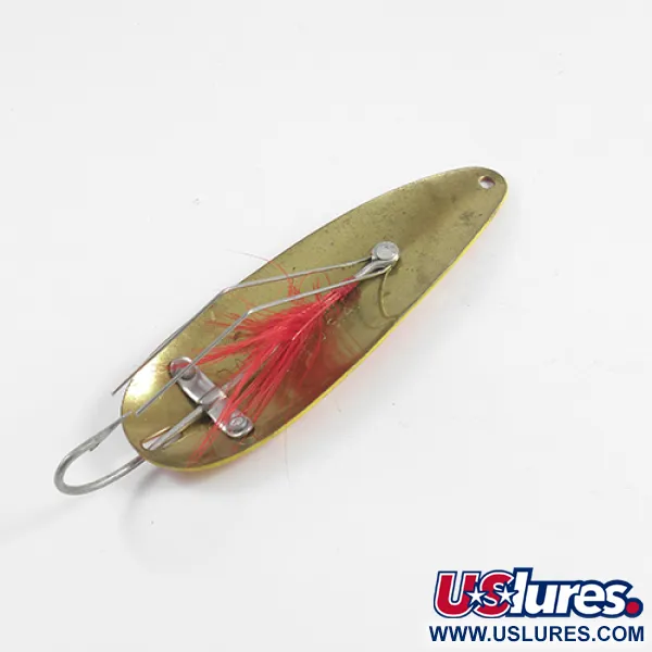 Eppinger Weedless Dardevle Lepel, Geel/Rood/Messing, 28g, wierwerend, #2456