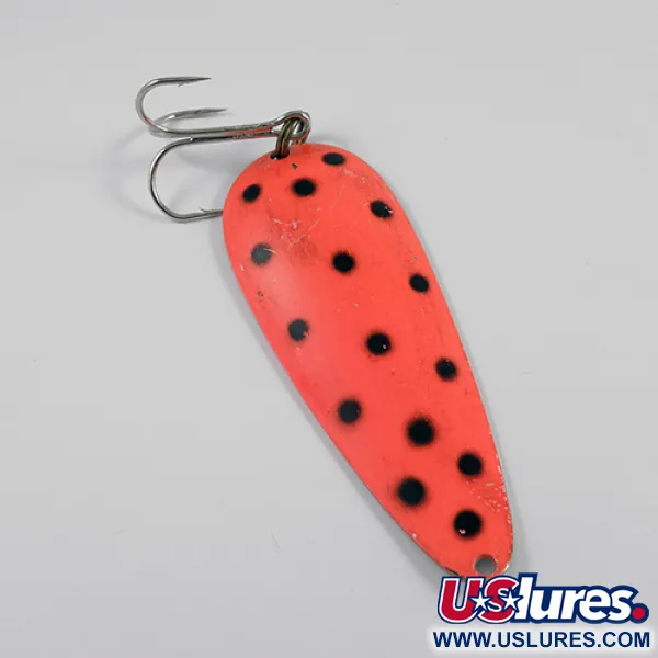 Nebco Aqua Spoon Lepel, Rood/Zwart/Nikkel, 21g, Vintage, #2459