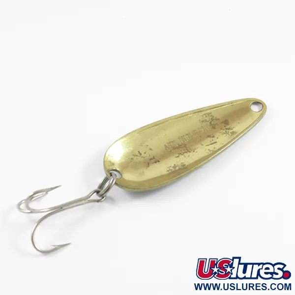 Len Thompson #1 Lepel, Groen/Zwart/Messing, 21g, Waggelend, #2461