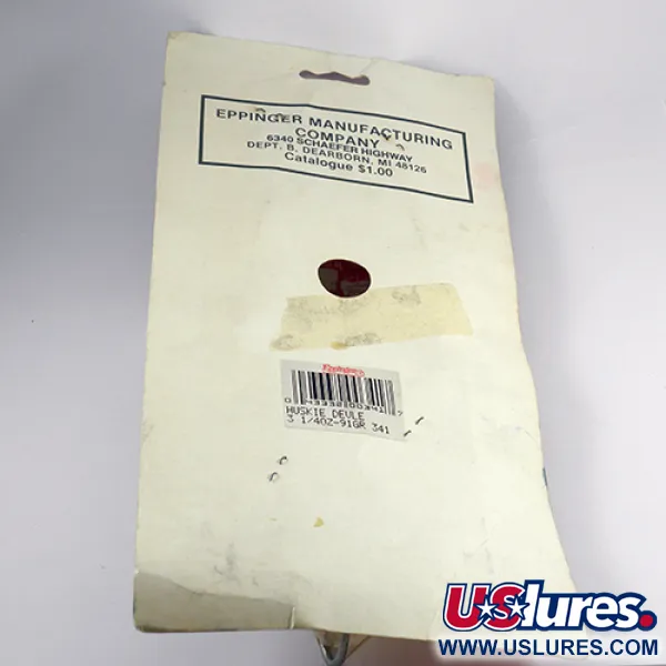 Eppinger Dardevle Huskie Devle Lepel, Rood, 94g, Vernikkeld, #2471