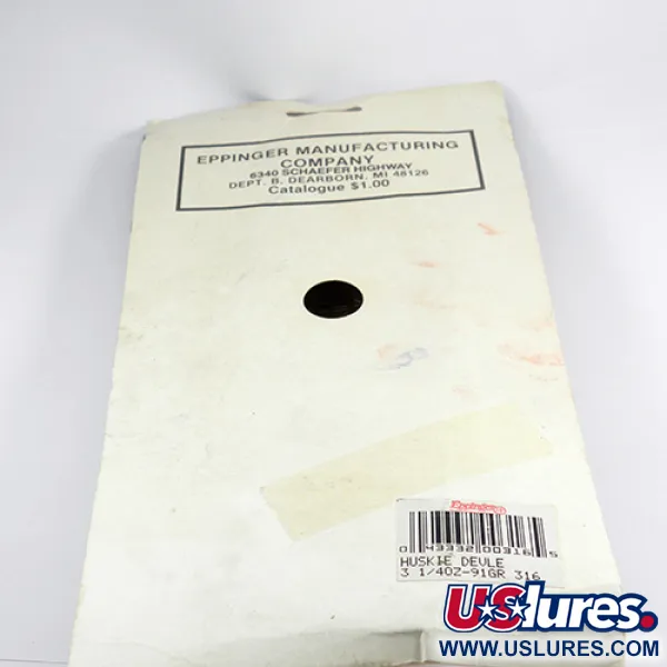 Dardevle Huskie Devle Lepel, Rood / Ivoor / Nikkel, 91g, #2472