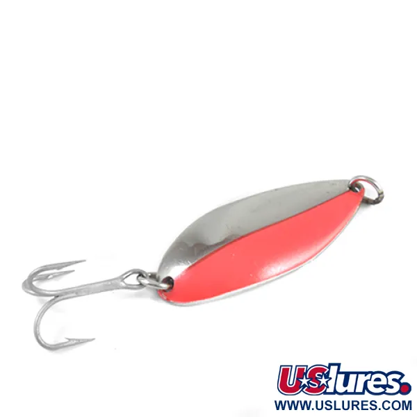 Luhr Jensen Lil' Kroc (Stubby) Lepel, Nikkel/Rood, 21g, #2542