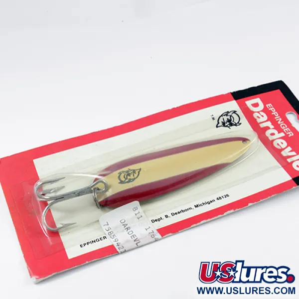 Eppinger Dardevle Lepel, Rood / Nikkel / Ivoor, 28g, #2557