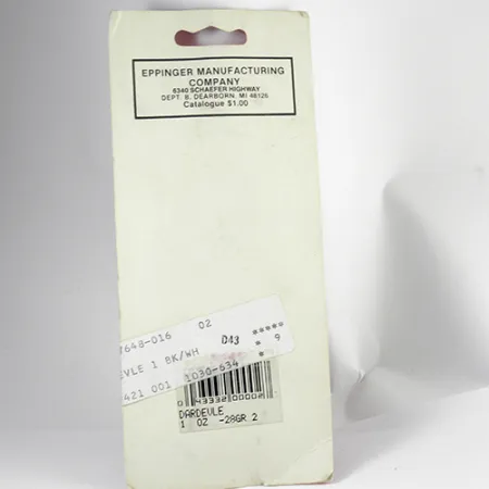 Eppinger Dardevle Lepel, Zwart/Ivoor, 28g, Klassiek Model, #2558