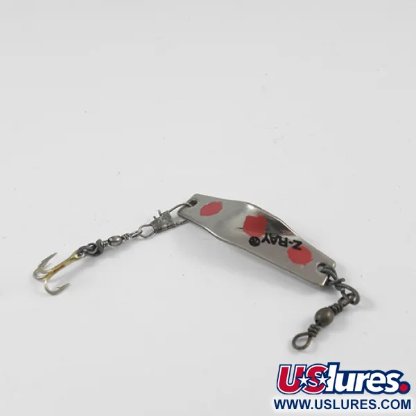 Z-RAY Lures Z-Ray Lepel, Nikkel / Rood, 4.5g, Klassiek Ontwerp, #2562