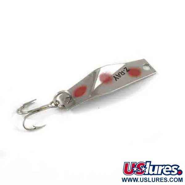 Z-RAY Lures Z-Ray Model 110 Lepel, Nikkel/Rood, 1,5g, #2563