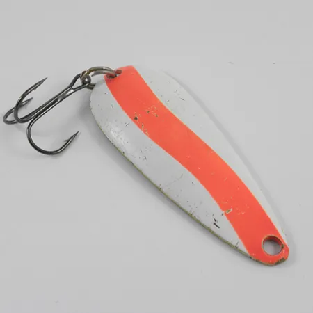Len Thompson #2 Lepel, Wit/Fluo Oranje, 28g, Messing, #2578