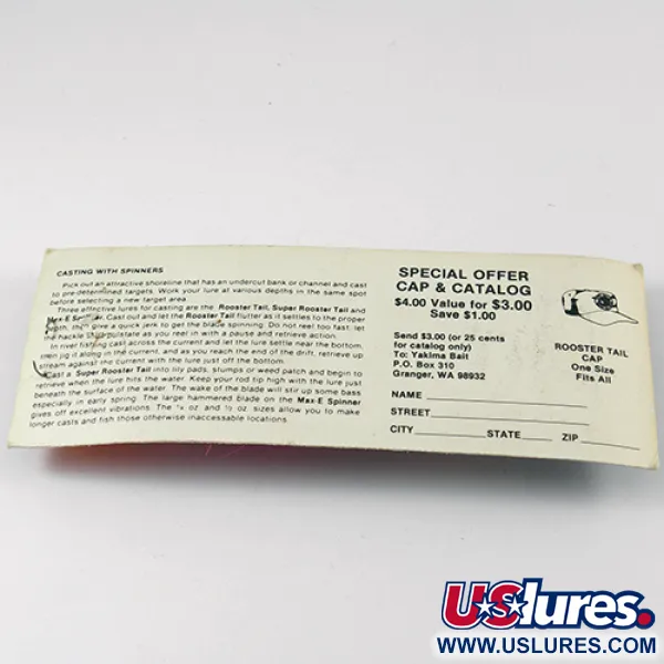 Worden’s Original Rooster Tail 6 Spinner, Zilver/Roze, 15g, #2597