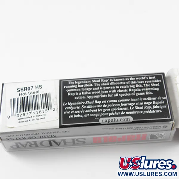 Rapala Shallow Shad Rap Plug, Baars, 7g, Balsa, #2613