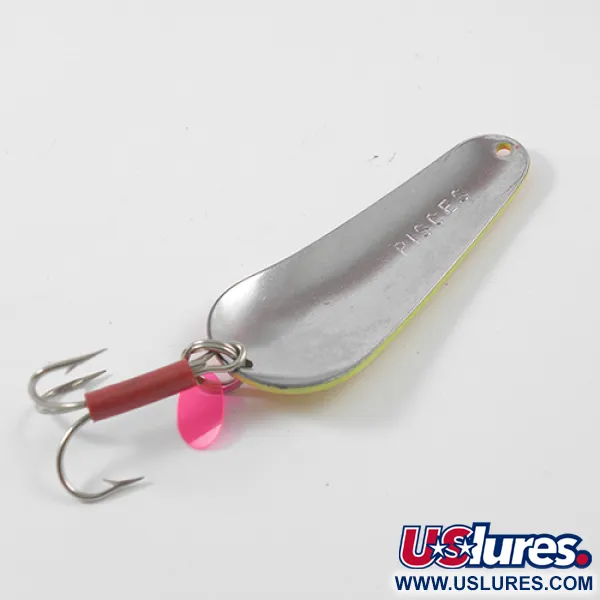 Pisces Lepel, Yellow/Orange/Nickel, 17g, Holografische inzet, #2629