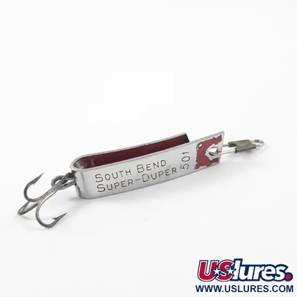 South Bend Super-Duper 501 Lepel, Nikkel, 2,3g, Vintage, #2635