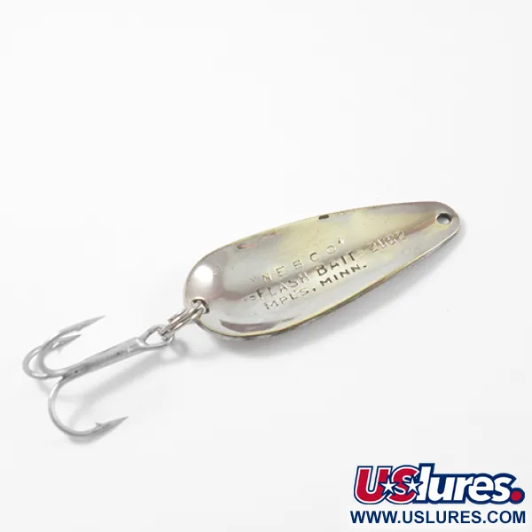 Nebco Flash Bait 2662 Lepel, Gehamerd nikkel, 8g, Vintage, #2641