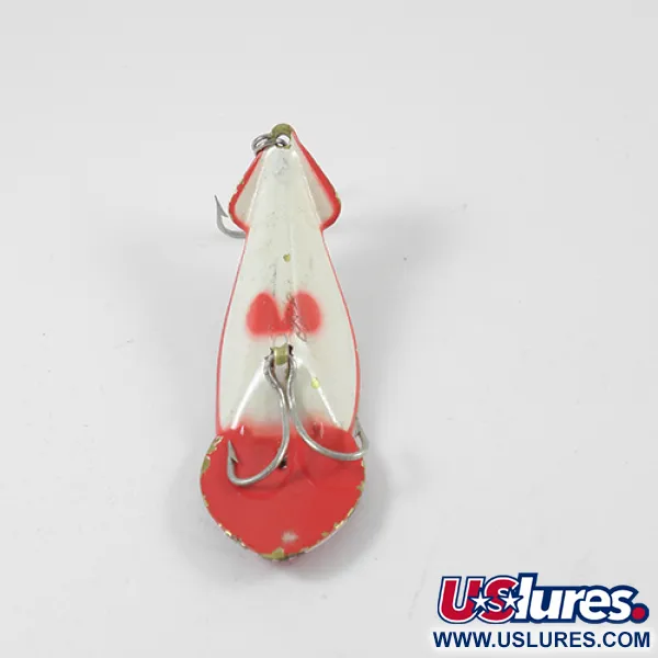 Buck Perry Spoonplug Metalen Kunstaas, Rood/Wit, 10g, Klassiek, #2705