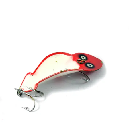 Buck Perry Spoonplug Metalen Kunstaas, Rood/Wit, 10g, Klassiek, #2705