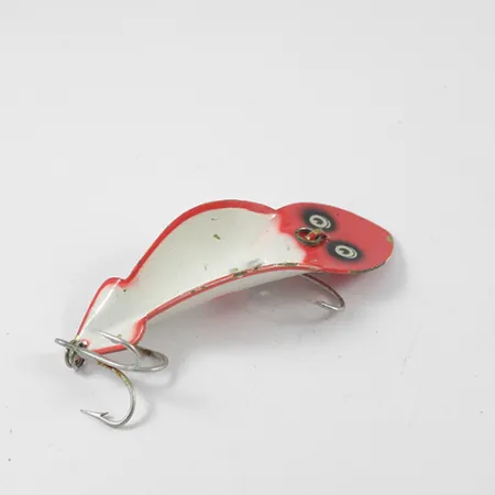 Buck Perry Spoonplug Metalen Kunstaas, Rood/Wit, 10g, Klassiek, #2705