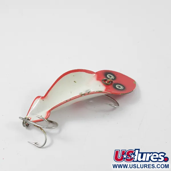 Buck Perry Spoonplug Metalen Kunstaas, Rood/Wit, 10g, Klassiek, #2705