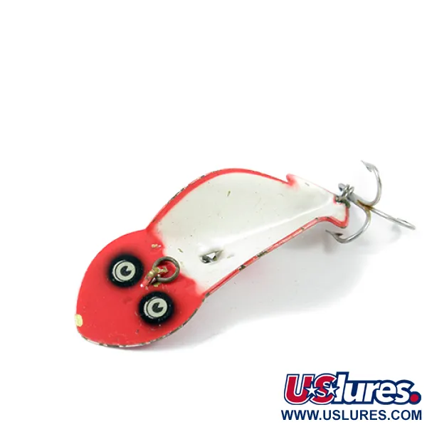 Buck Perry Spoonplug Metalen Kunstaas, Rood/Wit, 10g, Klassiek, #2705