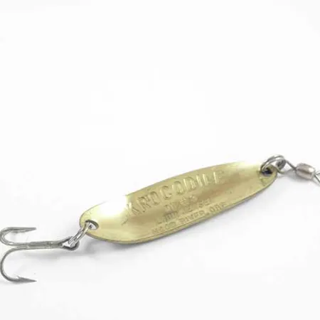 Luhr Jensen Krocodile Die #3 Lepel, Frog (Groen/Geel), 10g, #2716