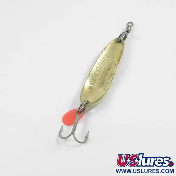 Luhr Jensen Krocodile Die #3 Lepel, Firetiger/Messing, 14g, #2736