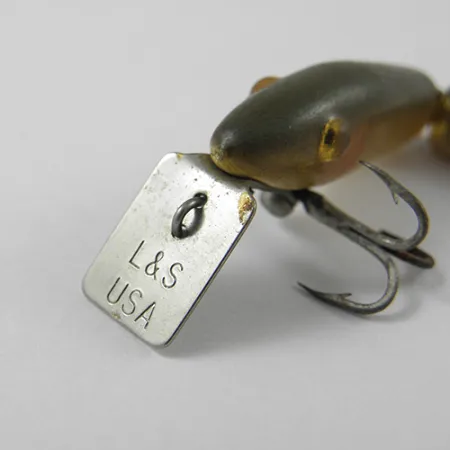 L&S Bait MirrOlure Plug, Goud Natuurlijk, 2g, Metalen Lip, #2747