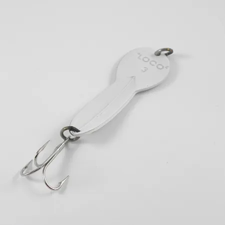 Glen Evans Loco 3 Lepel, Wit/Hologram, 17g, Vintage, #2771