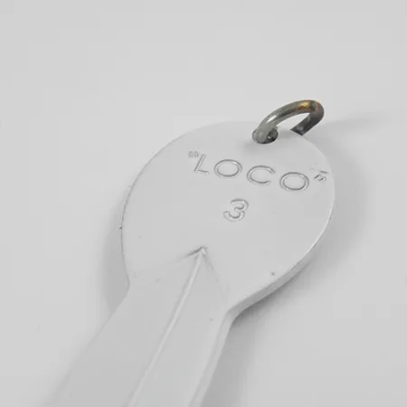 Glen Evans Loco 3 Lepel, Wit/Hologram, 17g, Vintage, #2771