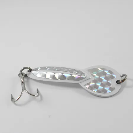 Glen Evans Loco 3 Lepel, Wit/Hologram, 17g, Vintage, #2771